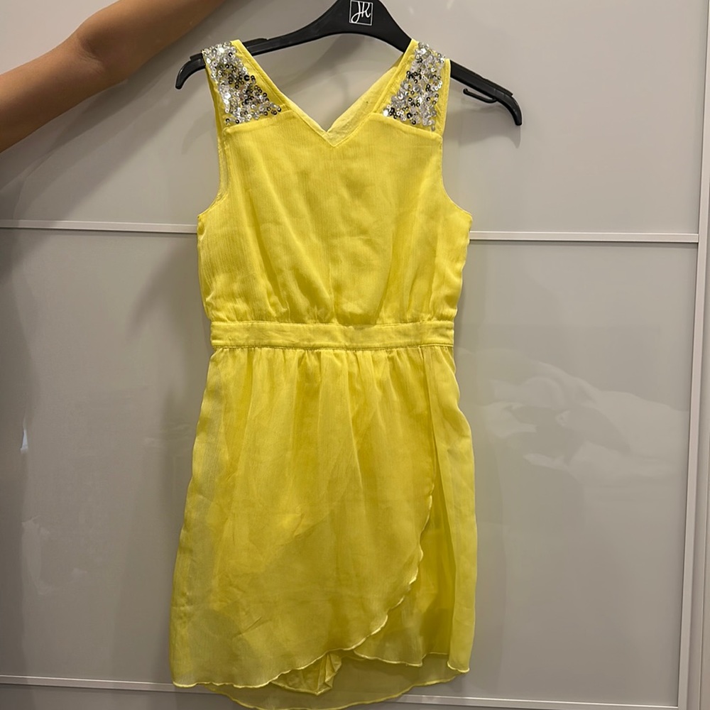 Orchestra Flowy Light Bright Yellow Summer Dress